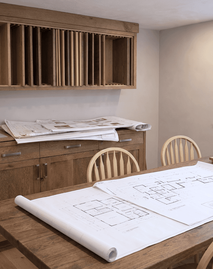 Timber studio workspace